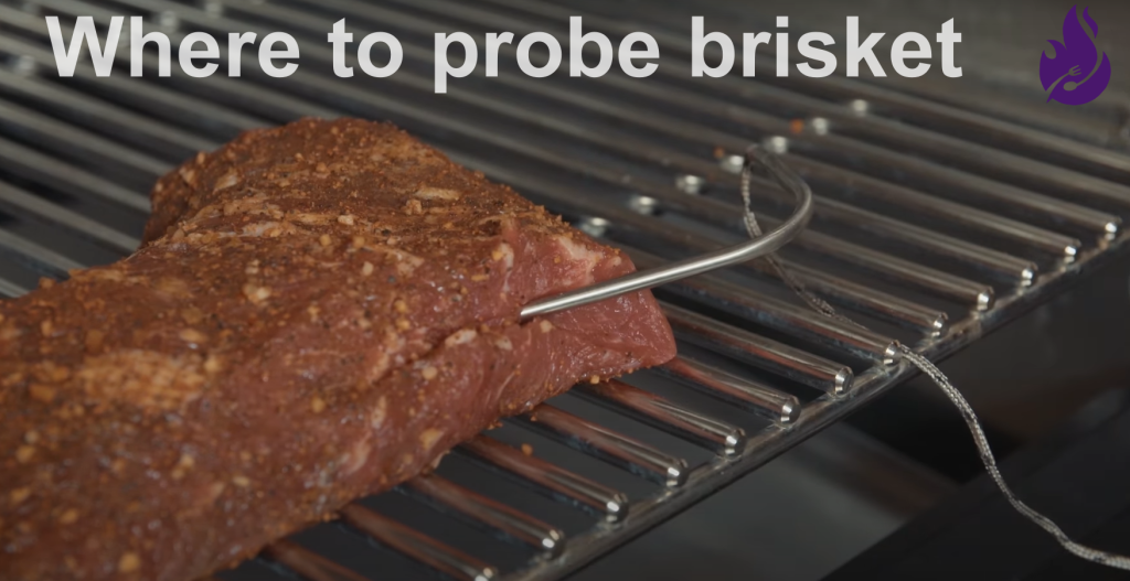 Where to probe brisket 